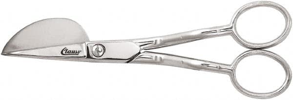 Clauss - 1-1/4" LOC, 6" OAL Carbon Steel Nap Shears - Offset Handle, For General Purpose Use - Americas Tooling