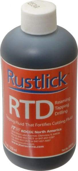 Rustlick - Rustlick RTD, 12 oz Bottle Cutting & Tapping Fluid - Water Soluble, For Cutting - Americas Tooling