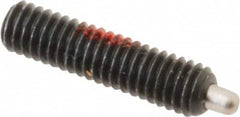 Gibraltar - M4 x 0.7, 16mm Thread Length, 2.5mm Plunger Projection, Steel Threaded Spring Plunger - 1.78mm Max Plunger Diam, 16mm Plunger Length, 0.7 Lb Init End Force, 2.3 Lb Final End Force, 2mm Hex - Americas Tooling