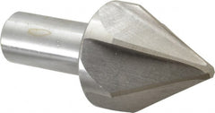 Interstate - 2" Head Diam, 1" Shank Diam, 6 Flute 60° High Speed Steel Countersink - Americas Tooling