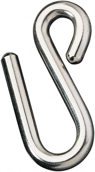 Ronstan - 15/32" Opening, 316 Stainless Steel Electropolished S-Hook - 1,320 Lb Capacity, 7/16" ID, 5/16" Wire, 3" OAL - Americas Tooling