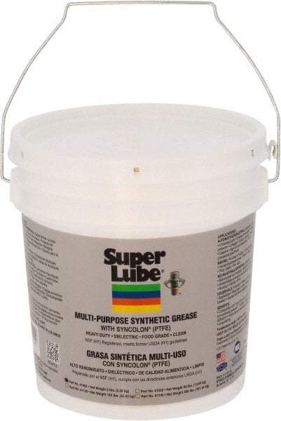 Synco Chemical - 5 Lb Pail Synthetic General Purpose Grease - Translucent White, Food Grade, 450°F Max Temp, NLGIG 2, - Americas Tooling