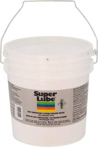 Synco Chemical - 5 Lb Pail Synthetic Extreme Pressure Grease - Translucent White, Extreme Pressure, Food Grade & High Temperature, 475°F Max Temp, NLGIG 2, - Americas Tooling