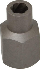 Irwin Hanson - 3/8" Drive Reverse Spiral Flute Hex Bolt Remover - 1/4" Hex, 2" OAL - Americas Tooling