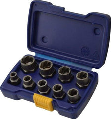 Irwin Hanson - 9 Piece Bolt Extractor Set - 3/8" Drive, Molded Plastic Case - Americas Tooling