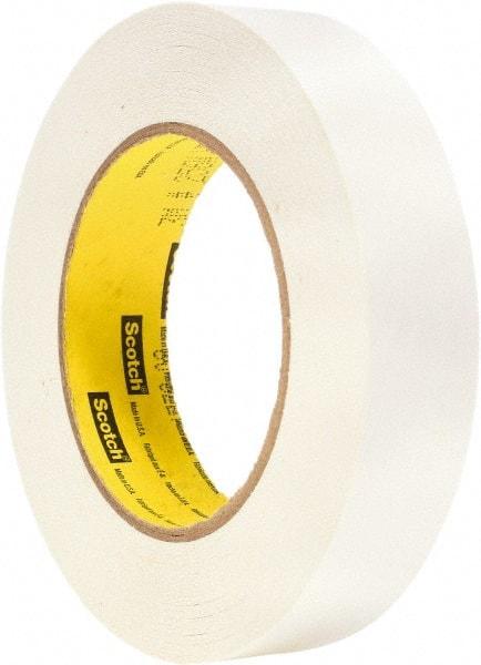 3M - 1" Wide x 60 Yd Long White Paper Masking Tape - Series 256, 6.7 mil Thick, 20 In/Lb Tensile Strength - Americas Tooling