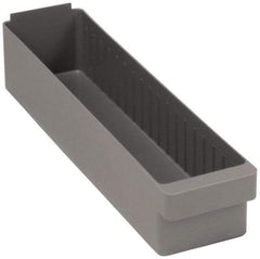 Quantum Storage - 23-7/8" Deep, Red High-Impact Polystyrene Drawer Bin - 4-5/8" High x 5-9/16" Wide x 23-7/8" Long - Americas Tooling