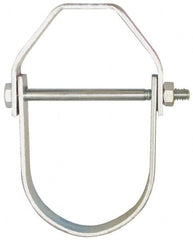 Empire - 8" Pipe, 7/8" Rod, Carbon Steel Adjustable Clevis Hanger - Electro Galvanized - Americas Tooling