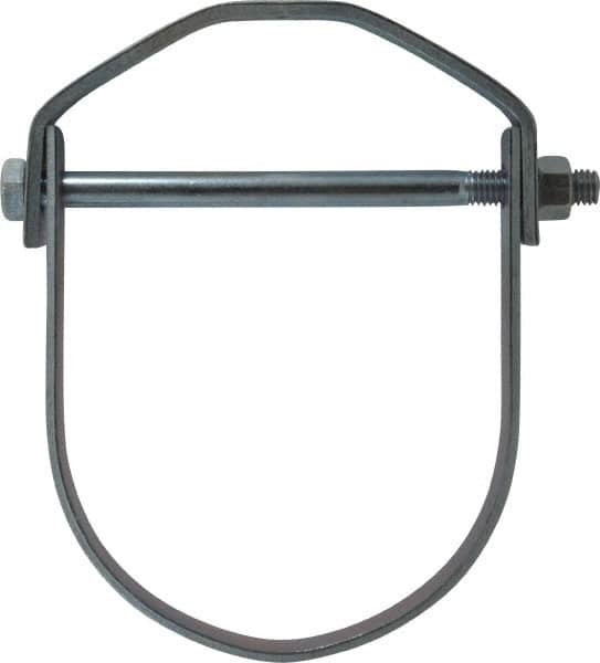 Empire - 5" Pipe, 5/8" Rod, Carbon Steel Adjustable Clevis Hanger - Electro Galvanized - Americas Tooling