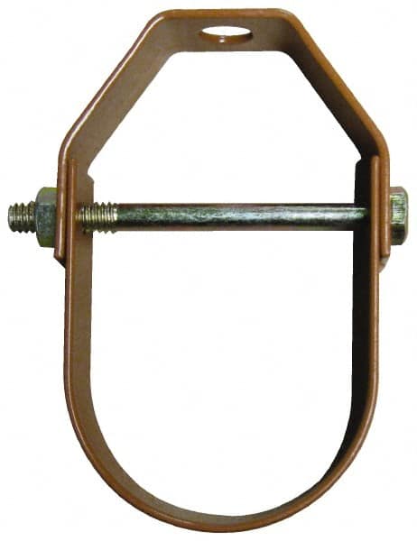 Empire - 5" Pipe, 5/8" Rod, Carbon Steel Adjustable Clevis Hanger - Copper Plated - Americas Tooling