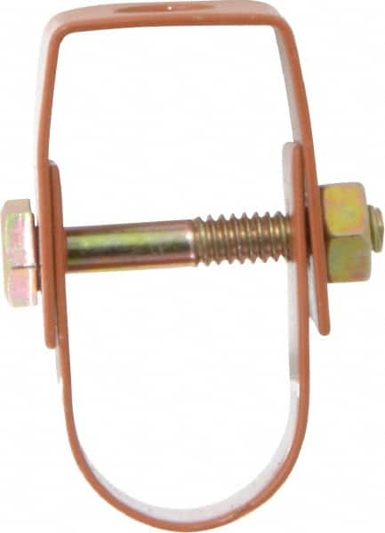 Empire - 3/4" Pipe, 3/8" Rod, Carbon Steel Adjustable Clevis Hanger - Copper Plated - Americas Tooling