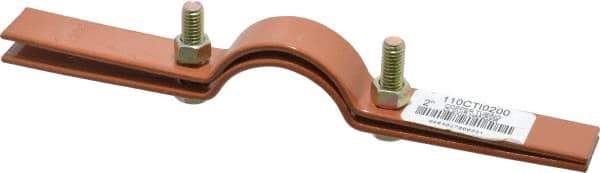 Empire - 2" Pipe, 3/8" Rod, Carbon Steel Adjustable Clevis Hanger - Copper Plated - Americas Tooling