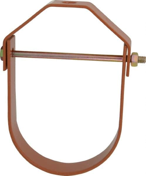 Empire - 4" Pipe, 5/8" Rod, Carbon Steel Adjustable Clevis Hanger - Copper Plated - Americas Tooling