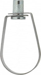 Empire - 1-1/4" Pipe, 3/8" Rod, Carbon Steel Emlok Swivel Ring Hanger - Pre-Galvanized, 600 Lb Capacity - Americas Tooling