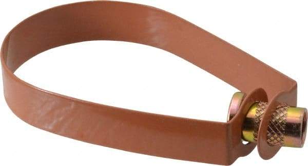 Empire - 2" Pipe, 3/8" Rod, Carbon Steel Emlok Swivel Ring Hanger - Copper Plated, 600 Lb Capacity - Americas Tooling