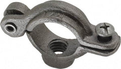 Empire - 1/2" Pipe, 3/8" Rod, Malleable Iron Split Ring Hanger - Black, 180 Lb Capacity - Americas Tooling