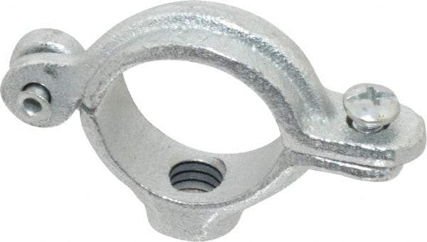 Empire - 3/4" Pipe, 3/8" Rod, Malleable Iron Split Ring Hanger - Electro Galvanized, 180 Lb Capacity - Americas Tooling