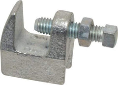 Empire - 3/4" Max Flange Thickness, 3/8" Rod Top Beam Clamp - 350 Lb Capacity, Ductile Iron - Americas Tooling