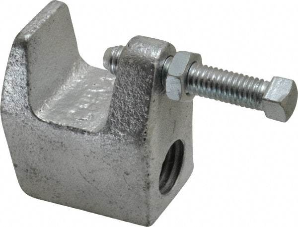 Empire - 3/4" Max Flange Thickness, 3/4" Rod Top Beam Clamp - 700 Lb Capacity, Ductile Iron - Americas Tooling