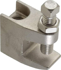 Empire - 3/4" Max Flange Thickness, 1/2" Rod Top Beam Clamp - 470 Lb Capacity, 304 Stainless Steel - Americas Tooling