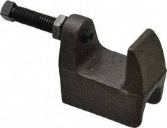 Empire - 1-1/4" Max Flange Thickness, 5/8" Rod Wide Jaw Top Beam Clamp - 800 Lb Capacity, Ductile Iron - Americas Tooling