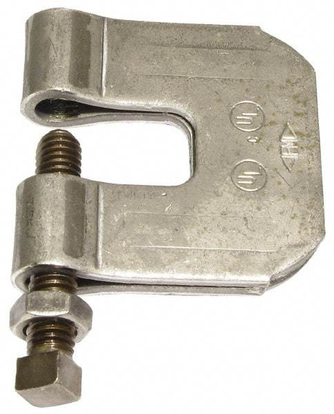 Empire - 3/4" Max Flange Thickness, 3/4" Rod C-Clamp with Locknut - 630 Lb Capacity, Carbon Steel - Americas Tooling