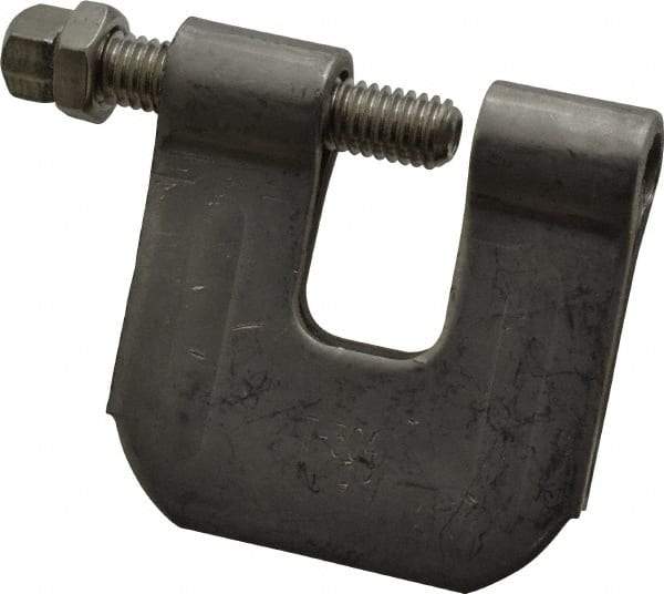 Empire - 3/4" Max Flange Thickness, 3/8" Rod C-Clamp with Locknut - 400 Lb Capacity, 304 Stainless Steel - Americas Tooling