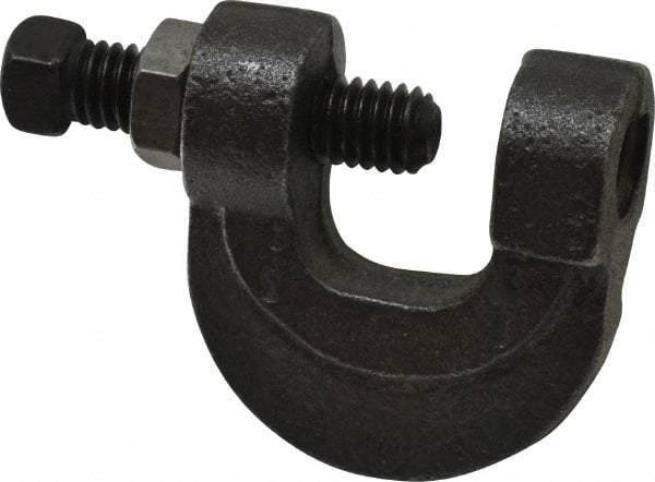 Empire - 3/4" Max Flange Thickness, 1/2" Rod C-Clamp with Locknut - 500 Lb Capacity, Ductile Iron - Americas Tooling