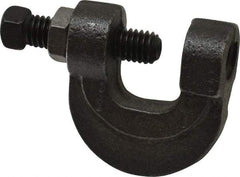 Empire - 3/4" Max Flange Thickness, 1/2" Rod C-Clamp with Locknut - 500 Lb Capacity, Ductile Iron - Americas Tooling