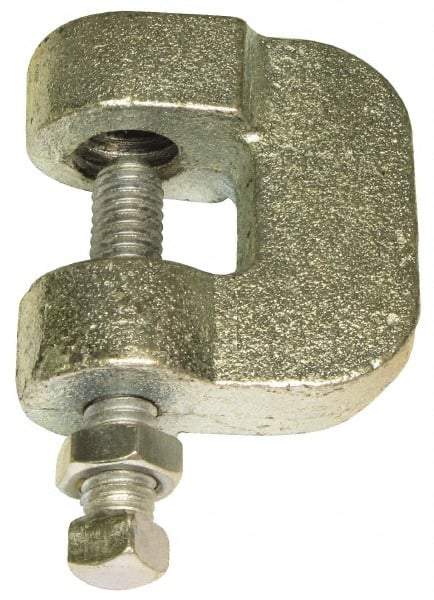 Empire - 3/4" Max Flange Thickness, 3/4" Rod C-Clamp with Locknut - 630 Lb Capacity, Ductile Iron - Americas Tooling