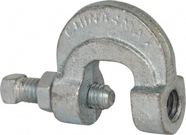 Empire - 3/4" Max Flange Thickness, 1/2" Rod C-Clamp with Locknut - 500 Lb Capacity, Ductile Iron - Americas Tooling