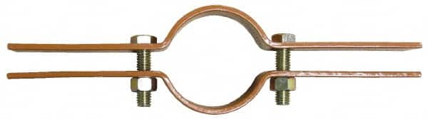 Empire - 1-1/4" Pipe, Copper Plated Riser Clamp - 250 Lb Capacity, Carbon Steel - Americas Tooling