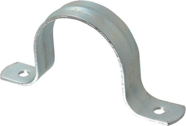 Empire - 2-1/2 Pipe, Carbon Steel, Galvanized Pipe, Conduit or Tube Strap - 2 Mounting Holes - Americas Tooling