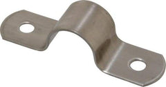 Empire - 1/2 Pipe, Grade 304 Stainless Steel, Pipe, Conduit or Tube Strap - 2 Mounting Holes - Americas Tooling