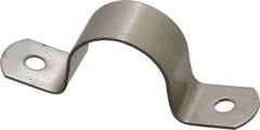 Empire - 1 Pipe, Grade 304 Stainless Steel, Pipe, Conduit or Tube Strap - 2 Mounting Holes - Americas Tooling