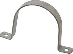 Empire - 3 Pipe, Grade 304 Stainless Steel, Pipe, Conduit or Tube Strap - 2 Mounting Holes - Americas Tooling