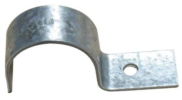 Empire - 3/4" Pipe, Carbon Steel, Electro Galvanized" Pipe or Conduit Strap - 1 Mounting Hole - Americas Tooling