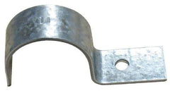 Empire - 2" Pipe, Carbon Steel, Electro Galvanized" Pipe or Conduit Strap - 1 Mounting Hole - Americas Tooling