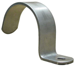 Empire - 1-1/4" Pipe, Grade 304 Stainless Steel," Pipe or Conduit Strap - 1 Mounting Hole - Americas Tooling