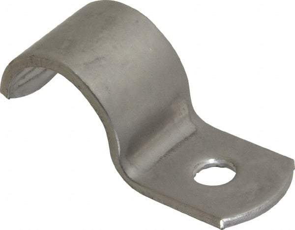 Empire - 1/2" Pipe, Grade 304 Stainless Steel," Pipe or Conduit Strap - 1 Mounting Hole - Americas Tooling