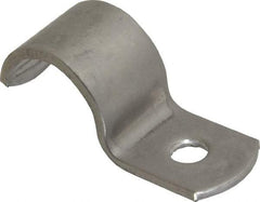 Empire - 1/2" Pipe, Grade 304 Stainless Steel," Pipe or Conduit Strap - 1 Mounting Hole - Americas Tooling