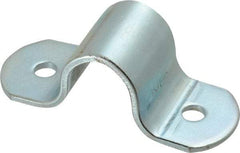 Empire - 1/2 Pipe, Carbon Steel, Electro Galvanized Pipe or Tube Strap - 2 Mounting Holes - Americas Tooling