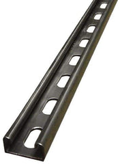 Empire - 10' Long x 1-5/8" Wide x 13/16" High, 14 Gauge, Stainless Steel, Punched Framing Channel & Strut - Americas Tooling