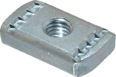 Empire - 3/8" Rod, Electro Galvanized Carbon Steel Strut Nut - Used for Attaching Hanger Rod or Other Accessories to Strut - Americas Tooling