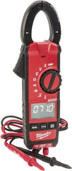 Milwaukee Tool - 2236-20, CAT III, Digital True RMS Clamp Meter with 1.3" Clamp On Jaws - 600 VAC/VDC, 600 AC/DC Amps, Measures Voltage, Capacitance, Continuity, Current, Resistance, Temperature - Americas Tooling