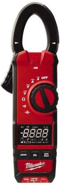 Milwaukee Tool - 2237-20, CAT III, Digital True RMS Clamp Meter with 1.3" Clamp On Jaws - 600 VAC/VDC, 600 AC/DC Amps, Measures Voltage, Capacitance, Continuity, Current, Resistance - Americas Tooling