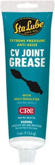 CRC - 4 oz Carded Lithium-12 Gel Paste Grease - Dark Gray, Nonflammable, 275°F Max Temp, NLGIG 1, - Americas Tooling