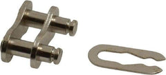 Browning - 3/8" Pitch, ANSI 35, Roller Chain Connecting Link - For Use with Single Strand Chain - Americas Tooling