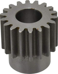 Browning - 12 Pitch, 1-1/2" Pitch Diam, 1.66" OD, 18 Tooth Spur Gear - 1" Face Width, 3/4" Bore Diam, 1-1/4" Hub Diam, 20° Pressure Angle, Steel - Americas Tooling