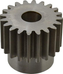 Browning - 8 Pitch, 2-1/2" Pitch Diam, 2.7" OD, 20 Tooth Spur Gear - 1-1/2" Face Width, 7/8" Bore Diam, 2-1/8" Hub Diam, 20° Pressure Angle, Steel - Americas Tooling